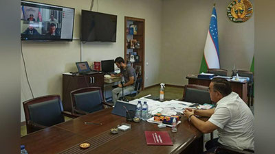 'Ozarbayjonlik kinomutaxassislar bilan onlayn muloqot tashkil etildi'ning rasmi