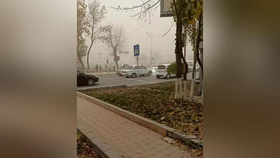 'Chang belgilangan miqdorlardan 5 barobarga oshgan - "O`zgidromet" kuzatilgan noodatiy bo`ron bo`yicha ma`lumot berdi'ning rasmi