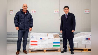 'Австрия Ўзбекистонга 150 минг доза коронавирусга қарши вакцина тақдим этди'ning rasmi