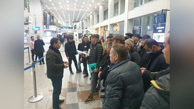 '29 nafar fuqaro O`zbekistondan Rossiyaga ishlash uchun jo`nab ketdi'ning rasmi