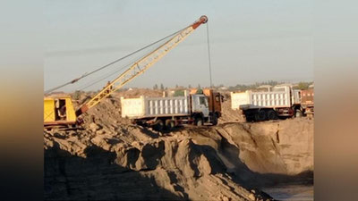 'Ғузорда 17,4 минг м3 қум-шағал аралашмасини ўзбошимчалик билан қазиб олаётган шахслар қўлга олинди'ning rasmi