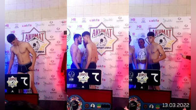 '“AFP-1” (Akhmat Fight Promotion) бокс турниридан олдин  боксчилар иштирокида тарози, кўз уриштириш маросими бўлиб ўтди'ning rasmi