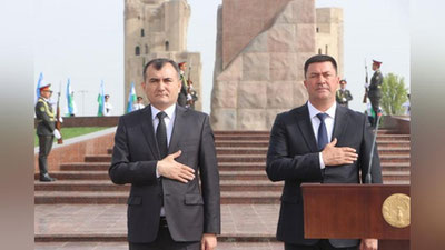 'Муротжон Азимов Амир Темур ҳайкали пойига гуллар қўйиб, Шаҳрисабз шаҳридаги "Темурбеклар мактаби" ҳарбий-академик лицейида бўлди (фото)'ning rasmi