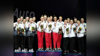 'Жаҳон кубоги: Ўзбекистонлик гимнастикачилар гуруҳ машқида кумуш медалга сазовор бўлди'ning rasmi