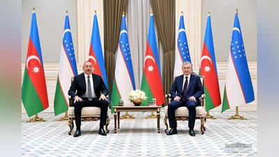 'Шавкат Мирзиёев ва Илҳом Алиев тор доирада учрашув ўтказди'ning rasmi