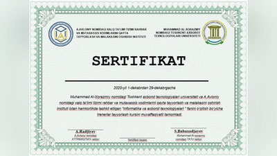 'Педагогларга берилган сохта сертификатларга изоҳ берилди. Унга кўра...'ning rasmi