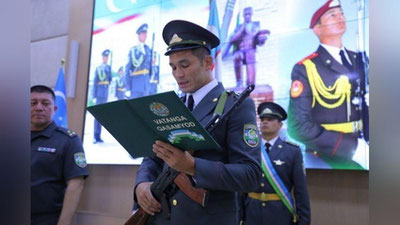 'Mahmud Murodov O`zbekiston Qurolli Kuchlari safiga qo`shildi'ning rasmi