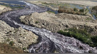 'Chirchiq daryosiga rangli oqovalar tashlanayotgani aniqlandi'ning rasmi