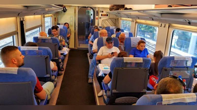 '"Afrosiyob" elektropoezdning birinchi reysi amalga oshirildi'ning rasmi