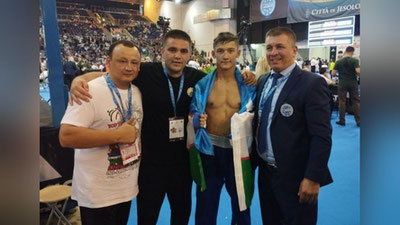 'O`zbekiston terma jamoasi kikboksing bo`yicha jahon chempionatida 4 ta oltin medalni qo`lga kiritdi'ning rasmi