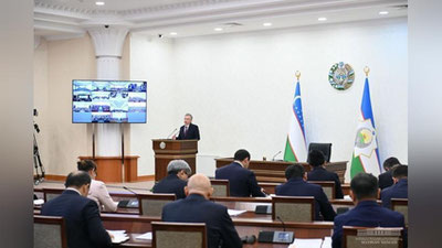 'Prezident mas`ullarga respublikaning 8 ta tumanida qurilish materiallari industrial zonalarini tashkil etish topshirig`ini berdi'ning rasmi
