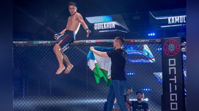 'MMA jangchisi Odilxon Kamolov avariyaga uchradi'ning rasmi