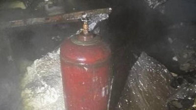 Изрображение 'Один человек пострадал при пожаре на складе газовых баллонов в Андижанской области'