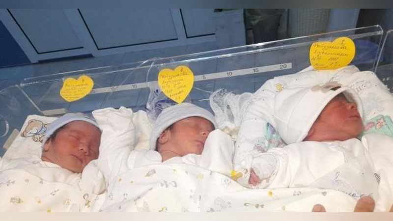 '⚡️Izboskanda 3 nafar egizak dunyoga keldi'ning rasmi