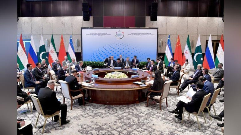 'O`zbekiston raisligida Afg`onistonga qo`shni davlatlar vazirlarining uchrashuvi boshlandi'ning rasmi