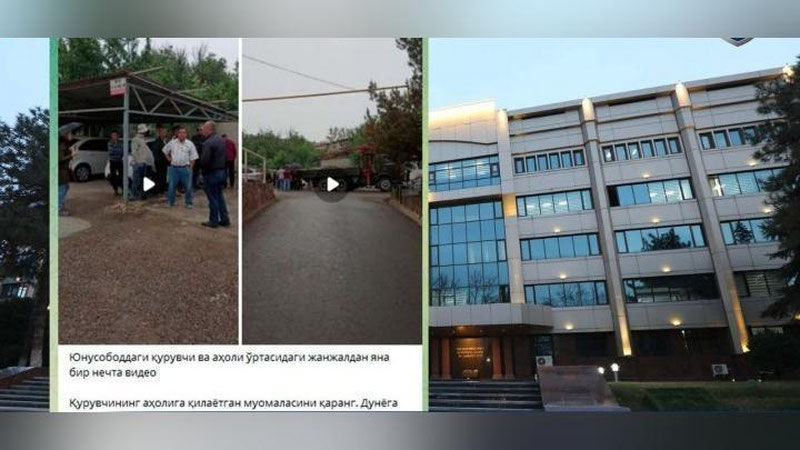 'Toshkentda qurilish firmasi vakillari va aholi janjallashdi'ning rasmi