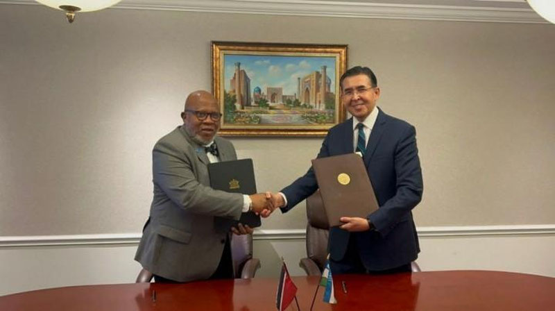 'O`zbekiston Trinidad va Tobago bilan diplomatik munosabatlar o`rnatdi'ning rasmi