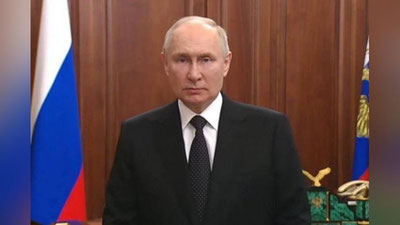 'Putin xalqqa murojaat yo`lladi'ning rasmi