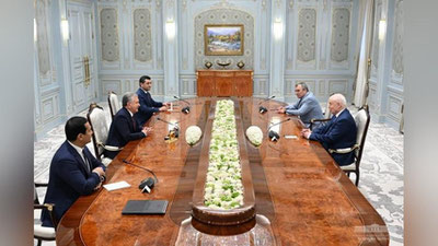 'Shavkat Mirziyoev MDH bosh kotibini qabul qildi'ning rasmi