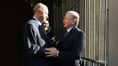 'Shavkat Mirziyoev Turkiya Prezidenti bilan uchrashdi'ning rasmi