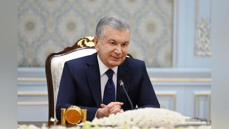 'Shavkat Mirziyoev Butunjahon etnosport konfederasiyasi raisi boshchiligidagi delegasiyani qabul qildi'ning rasmi