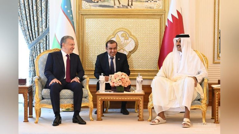 'O`zbekiston va Qatar etakchilari sheriklikni yangi darajaga olib chiqishga kelishib oldilar'ning rasmi