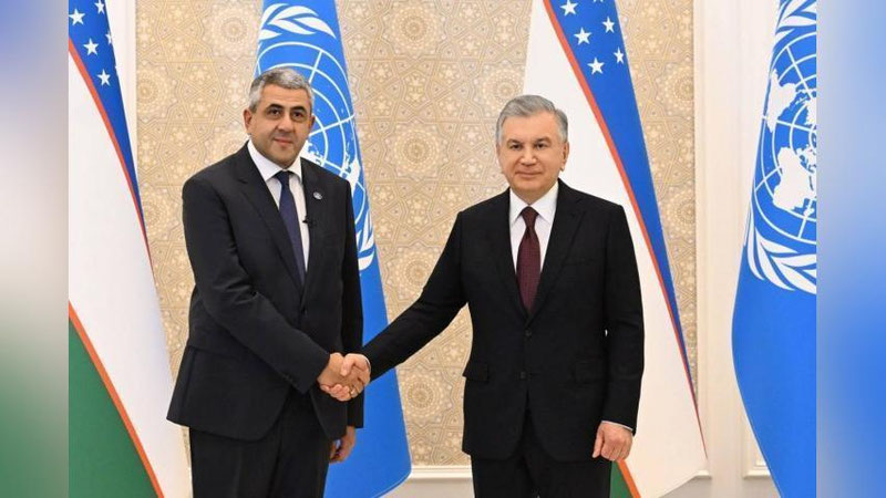 'Президент UNWTO Бош котибини қабул қилди'ning rasmi