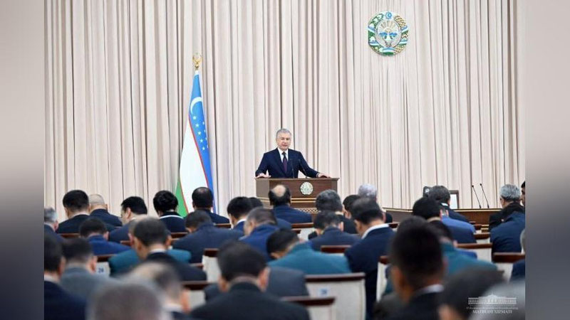 'Президент экинларни сув билан таъминлаш масаласи йилдан йилга тобора қийинлашиб бораётганига эътибор қаратди'ning rasmi