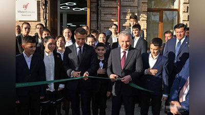 'O`zbekiston va Fransiya Prezidentlari Samarqanddagi Fransuz alyansini ochib berishdi'ning rasmi