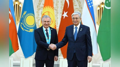 'Shavkat Mirziyoev "Turk dunyosining eng oliy ordeni" bilan taqdirlandi (foto)'ning rasmi