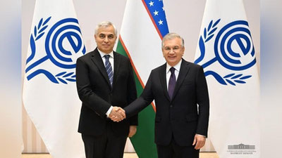 'Shavkat Mirziyoev IHT bosh kotibini qabul qildi'ning rasmi