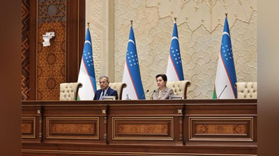 'Сенат Қозоғистон билан иттифоқчилик муносабатлари тўғрисидаги Шартномани  ратификация қилиш ҳақидаги Қонунни маъқуллади'ning rasmi