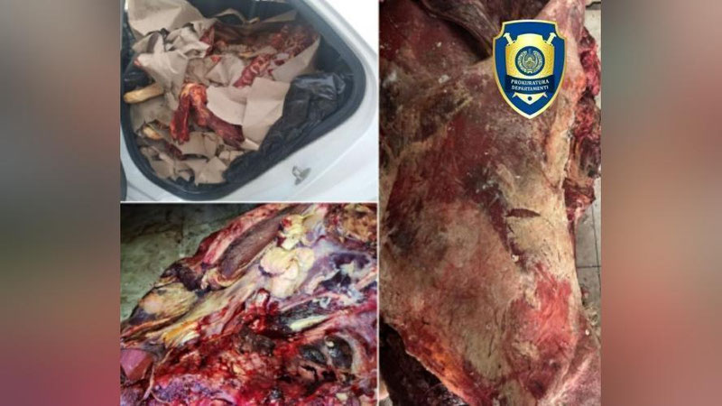 'Тошкентга олиб келинаётган жами 665 кг яроқсиз гўшт постдан ўтолмади'ning rasmi