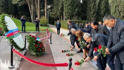 'Озарбайжон пойтахтидаги "Фахрий хиёбон" ва "Шаҳидлар хиёбони"... (фото)'ning rasmi