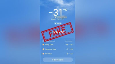 'Nukusda -31 sovuq kuzatilayotgani haqida xabar tarqaldi'ning rasmi