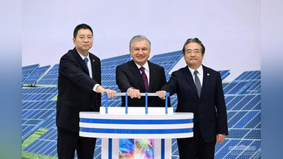 'Shavkat Mirziyoev umumiy quvvati 2,4 gigavattlik "yashil" elektr stansiyalarini ishga tushirdi'ning rasmi