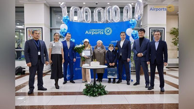 'O`zbekiston aeroportlari yil davomida xizmat ko`rsatgan yo`lovchilar soni bo`yicha rekord o`rnatdi'ning rasmi
