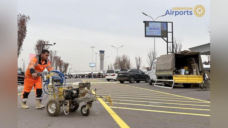 '“Toshkent” xalqaro aeroportida yo`lovchilarni tushirish/olish yo`lagi vaqtincha yopildi.'ning rasmi