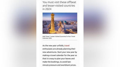 'O`zbekiston 2024 yil sayohat qilishga arziydigan mamlakatlar qatoriga kiritildi'ning rasmi