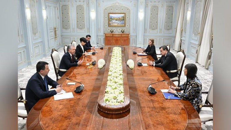 'Shavkat Mirziyoev Evropa Ittifoqi delegasiyasini qabul qildi'ning rasmi