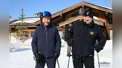 'O`zbekiston va Belarus etakchilari “Amirsoy” tog`-chang`i majmuasida uchrashuv o`tkazdi (foto)'ning rasmi