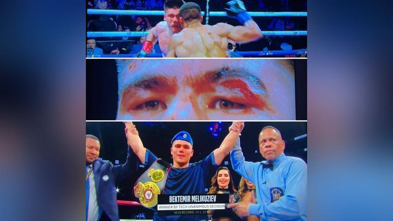 'Bektemir Meliqo`ziev fransiyalik engilmas raqibini mag`lub etdi'ning rasmi