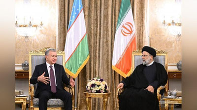 'Теҳронда Шавкат Мирзиёев ва Иброҳим Раисийнинг тор доирадаги учрашуви бўлиб ўтди'ning rasmi