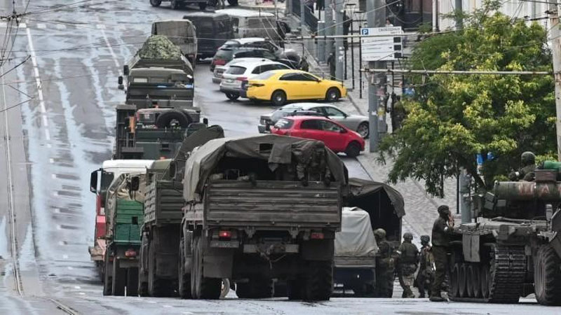 '“Vagner”chilar Voronej viloyatini tark etayotgani aytildi'ning rasmi