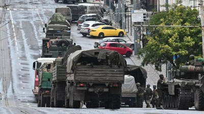 '“Vagner”chilar Voronej viloyatini tark etayotgani aytildi'ning rasmi