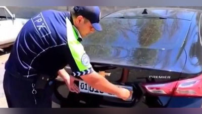 'Jizzaxda "Malibu" haydovchisi o`g`irlangan "nomer" taqib, rekord darajada qoida buzdi (video)'ning rasmi