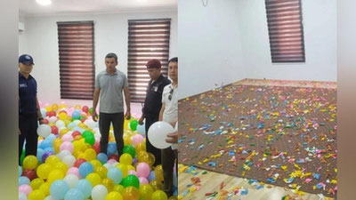 'Jizzaxdagi “Navro`z” bog`ida uchirilishi rejalashtirilgan 5 mingta shar yorilib, yaroqsiz holatga keltirildi'ning rasmi