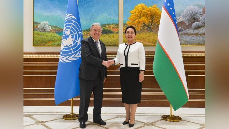 'BMT Bosh kotibi Antoniu Guterrish Oliy Majlis Senatida bo`ldi'ning rasmi