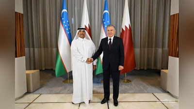 'Шавкат Мирзиёв “Nebras Power” компанияси  бошқаруви раиси Муҳаммад ал-Ҳажрийга ҳамкорликни таклиф қилди'ning rasmi