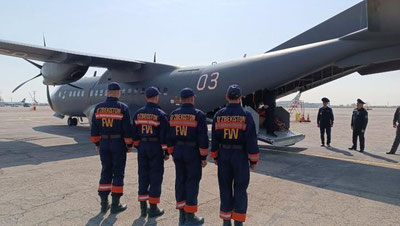 'Halok bo`lgan o`zbekistonliklarni olib kelish uchun maxsus bort Qozog`istonga uchib ketdi'ning rasmi